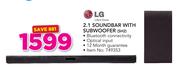 LG 2.1 Soundbar With Subwoofer SH2