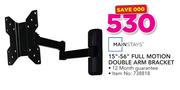 Mainstays 15"-56" Full Motin Double Arm Bracket