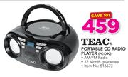 Teac Portable CD Radio Player PC-D90