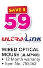 Ultra Link Wired Optical Mouse UL-M790B