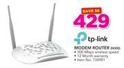 TP Link Modem Router N300