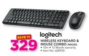 Logitech Wireless Keyboard & Mouse Combo MK220