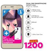 Hisense Dual Sim Smartphone Infinity U962 Plus Phone Cover & Bluetooth Headphones