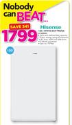 Hisense 120Ltr White Bar Fridge H120RWH
