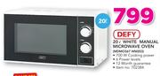 Defy 20Ltr White Manual Microwave Oven MDM0367 WM203
