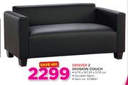 Denver 2 Division Couch H79 x W139 x D78cm
