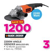 Black & Decker 2200W Angle Grinder BDGL2223-B9