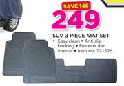 1st Gear SUV 3 Piece Mat Set