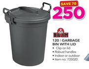 Big Jim 120Ltr Garbage Bin With Lid