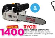 Ryobi 36cc Petrol Chainsaw