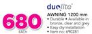 Duolite Awning 1200 mm-Each