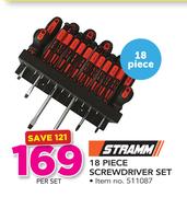 Stramm 18 Piece Screwdriver Set-Per Set