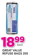 Great value Refuse Bag-20's Per Pack