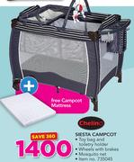 Chelino Siesta Campcot With Free Campcot Mattress