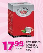Five Roses Tagless Teabags-50's Each