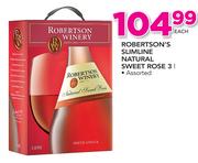 Robertson's Slimline Natural Sweet Rose-3Ltr