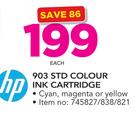 HP 903 STD Colour Ink Cartridge-Each
