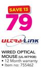 Ultra Link Wired Optical Mouse UL-M790B