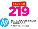 HP 652 Colour Inkjet Cartridge