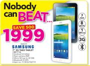 Samsung 7" 3G Tab 3 Tablet SM-T116-Each