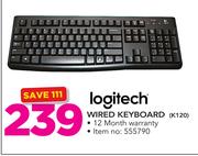 Logitech Wired Keyboard K120