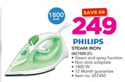 Philips 1800 Watt Steam Iron GC1020 21