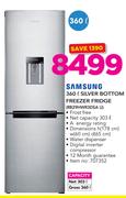 Samsung 360Ltr Silver Bottom Freezer Fridge RB29HWR3DSA U