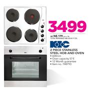 KIC 2 Piece Stainless Steel Hob And Oven