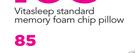 Vitasleep Standard Memory Foam Chip Pillow