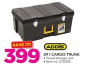 Addis 89Ltr Cargo Trunk