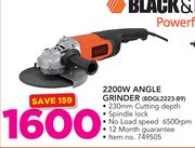Black & Decker 2200W Angle Grinder BDGL2223-B9