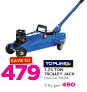 Topline 1.25 Ton Trolley Jack