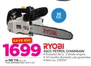 Ryobi 36cc Petrol Chainsaw