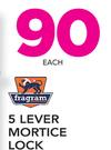 Fragram 5 Lever Mortice Lock-Each