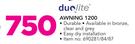 Duolite Awning 1200