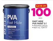 Fast Hide 5Ltr PVA Paint-Each