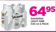 Savanna Light NRB 6 Pack-330ml