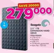 Seagate 2.5" 1TB Expansion hard Drive STEA1000400