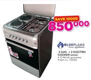 Blue Flame 2 gas + 2 Electric Cooker 60X60