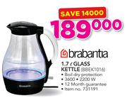 Brabantia 1.7Ltr Glass Kettle BBEK1016