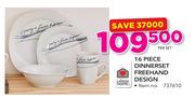 Always Home 16 Piece Dinner Set Free Hand Design-Per Set