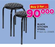 Black Kitchen Stool-For 2