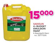 Sadolin 4Ltr Budget Emulsion Paint