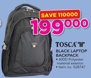 Tosca Black Laptop Backpack