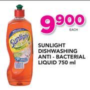 Sunlight Dishwashing Anti-Bacterial Liquid-750ml