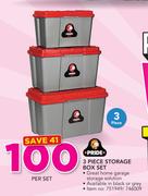Pride 3 Piece Storage Box Set-Per Set