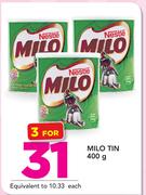 Nestle Milo Tin-3X400gm