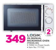 Logik 20Ltr Manual Micowave Oven P70H20L-SES