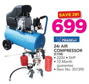 Tradeair 24Ltr Air Compressor C108