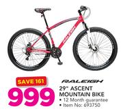 Raleigh 29" Ascent Mountain Bike